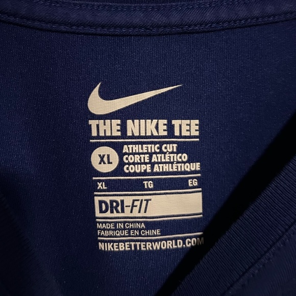 Nike Short Sleeve Dri-Fit Tee - Blue/Light Blue - Nike Swoosh on arm - Picture 2 of 4